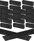 Beefy 200 Pack 8 Inch Composite Plastic Shims for Leveling and Adjustable Wedges arranged in stacks for furniture and DIY projects