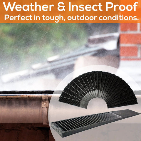 Collage of weatherproof Pro Grade Composite Shims, 24 pack, used for heavy duty leveling of windows, showing easy snap design.