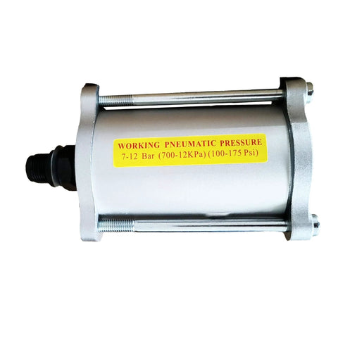 Front view of Compressed Air Motor for Pneumatic Hydraulic Pumps, housing with Stud, showing pressure range label.