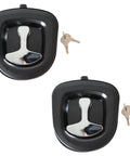 Single Point Compression Latch For Underbody Truck Tool Boxes With Blind Studs 2 Pack Includes One Half Inch Gasket And Cylinder With Keys Replacement Latch For L8816 And L3890RLS Truck Boxes showing two latches with keys