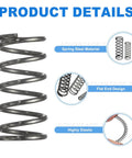 Set Of 10 Compression Springs 12mm Outer Diameter 1.2mm Wire Size 25mm Free Length Spring Steel For DIYers Mechanical Projects Shop And Home Repairs Durable Corrosion Resistant High Temp Silver Tone Hardware