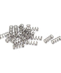Compression Spring Set 304 Stainless Steel 2mm Outer Diameter 0.3mm Wire 5mm Free Length Silver Tone 20 Pieces Durable Small Coil Springs