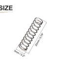 Compression Spring 0.5mm Wire Diameter, 5x20mm Outer Diameter, Gray, 10 Pack, Spring Steel, Built For Small Gears And DIY Projects