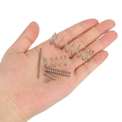 Compression Spring 304 Stainless Steel 12mm Outer Diameter 0.8mm Wire Size 30mm Free Length Silver Tone 10 Pieces in hand