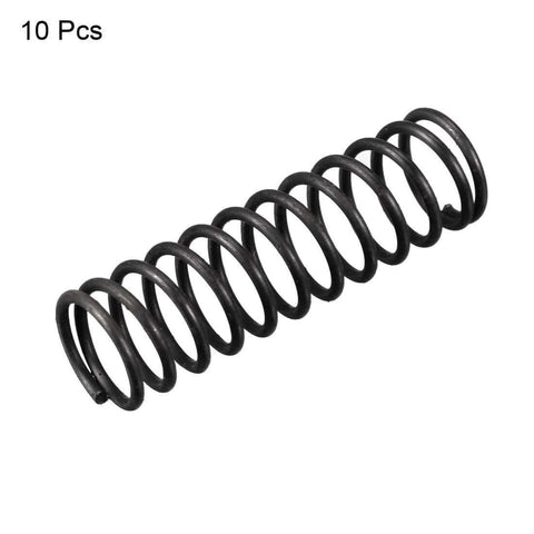 Compression Spring Set 1.2mm Wire Diameter 12mm Outer Diameter 40mm Free Length Steel Coil Spring With Black Finish