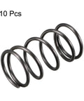 Compression Spring Set With 14mm Outer Diameter, 1.2mm Wire, 25mm Free Length, Black Steel Extension Springs, 10 Pieces