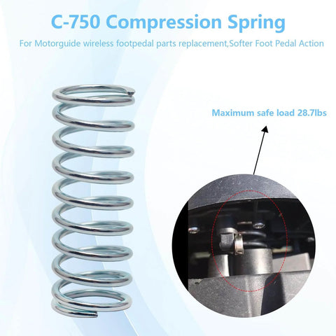 Compression Spring Set Three Pack With Outer Diameter Three Quarters Inch And Free Length Two Inches, Wire Diameter 0.080 Inch, Heavy Duty Spring Steel shown in packaging.
