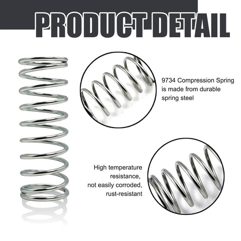 Two Pack Nickel Plated Compression Springs Made From Spring Steel 0.105 Gauge Wire Seven Eighths Inch Diameter 3 Inch Long