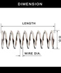 Compression Springs Kit With 240 Stainless Steel 304 Springs In 24 Sizes Case Included 10 To 30 Millimeters Length And 5 To 7.5 Millimeters OD