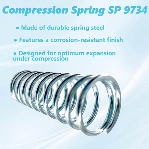Three Pack Compression Springs With Flat End Coils, One And One Eighth Inch Outside Diameter, Three Inch Overall Length, 0.105 Gauge Steel, Heavy Duty Spring Set For Machinery, Automotive And Diy Projects, Durable Replacement
