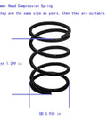 Compression Spring Replacement For EGO 3660582001 Fits ST Series Trimmer Heads, side view showing dimensions 1.399 in length, 0.935 in OD