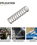 Compression Spring 0.5mm Wire Diameter, 5x20mm Outer Diameter, Gray, 10 Pack, Spring Steel, for small gears and DIY projects