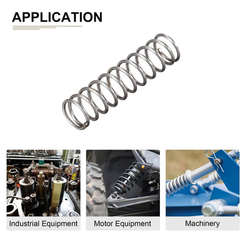Compression Spring 0.5mm Wire Diameter, 5x20mm Outer Diameter, Gray, 10 Pack, Spring Steel, for small gears and DIY projects