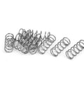 Compression Spring 304 Stainless Steel, 8mm Outer Diameter, 0.8mm Wire, 20mm Free Length, Silver Tone, 10 Pack For DIY And Industrial Projects