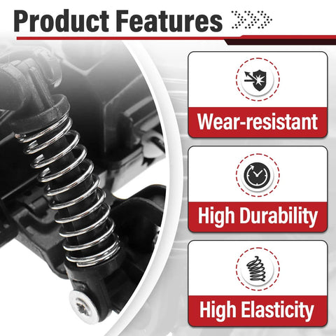 Six Pack 9734 Compression Spring Set in Spring Steel, shown installed in machinery, highlighting wear-resistant, durable, and elastic features.
