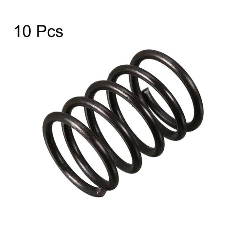 Compression Spring Set Pro Grade 12mm Outer Diameter 1.2mm Wire Diameter 15mm Free Length Black Spring Steel Heat Tempered
