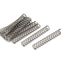 Compression Spring Set 304 Stainless Steel 6Mm Outer Diameter 0.8Mm Wire 40Mm Free Length Silver Tone 10 Pieces Durable Coil Springs
