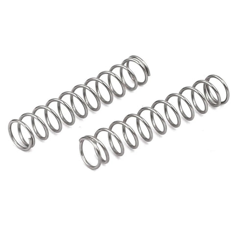 Compression Spring Set, 304 Stainless Steel, 4mm Outer Diameter, 0.4mm Wire, 20mm Free Length, Silver Tone, 10 Pieces, Ideal For Mechanical Projects And DIY Repairs