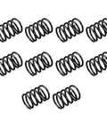 Compression Spring Set Pro Grade 12mm Outer Diameter 1.2mm Wire Diameter 15mm Free Length Black Spring Steel Heat Tempered With Dry To The Touch Oil Finish For Corrosion Resistance Rust Resistant Coating Ten Pieces For Mechanical Projects And DIY Repairs