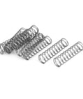 Compression Spring 304 Stainless Steel, 14mm Outer Diameter, 1mm Wire Size, 50mm Free Length, Silver Tone, Pack of 10, Ready To Rock