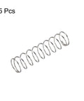 Compression Spring For D I Y Projects, 304 Stainless Steel, 15mm Outer Diameter, 1mm Wire Size, 30mm Compressed Length, 60mm Free Length, 35N Load Capacity, Silver Tone, Pack Of 5