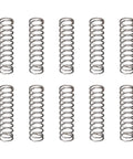 Compression Spring 0.5mm Wire Diameter, 5x20mm Outer Diameter, Gray, 10 Pack, Spring Steel, shown in a grid layout.