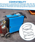 Compression Spring Wire Tensioner For Millermatic MIG Welders And S32 Wire Feeders Replacement Part next to welding machine