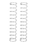 Two No Fuss 100mm Stainless Steel Compression Springs, 1.6mm Wire Diameter, 18mm Outer Diameter, 100mm Length, 304 Stainless Steel, Silver