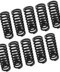 Heavy-Duty 65Mn Spring Steel Compression Springs Set, 10 Pieces, Wire Dia 1.5mm, Outer Dia 12mm, Length 30mm, High Temp Wear-Resistant