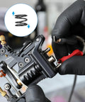 Hand holding equipment using 20 Pack Compression Springs 12mm Outer Diameter 1.2mm Wire Size 10mm Free Length Spring Steel Construction.
