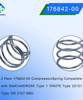 Two Pack Compression Springs For DeWalt Clutch Systems Compatible With DW255 Type 1 DW276 Type Close-up view