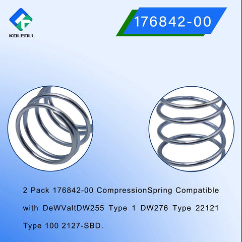 Two Pack Compression Springs For DeWalt Clutch Systems Compatible With DW255 Type 1 DW276 Type Close-up view