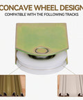 Sliding Mirror Door Rollers Replacement For Wood Framed Doors One And A Half Inch Nylon Concave Ball Bearing Wheel Two And A Half Inch Mounting Hole Height Two Pack Compatible With N 6870 Delivers Smooth Glide And Quiet Operation, featuring the concave wheel design compatible with various tracks.