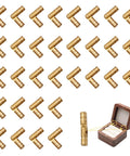 Hidden Concealed Brass Barrel Hinges For Wooden Jewelry Boxes And Keepsake Cases With Invisible Cylinders 20mm 32 Pack