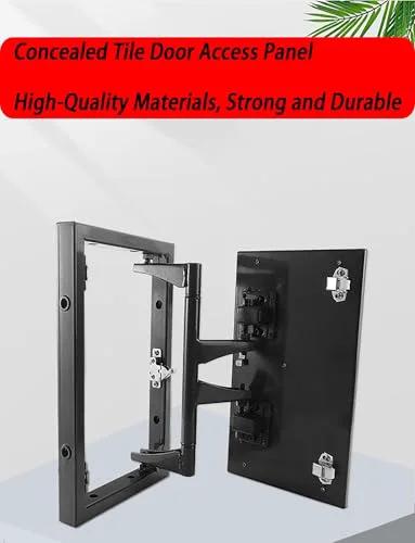 Industrial grade concealed pivot hinge kit for tile, marble, stone wall doors, shown in open position with frame components.
