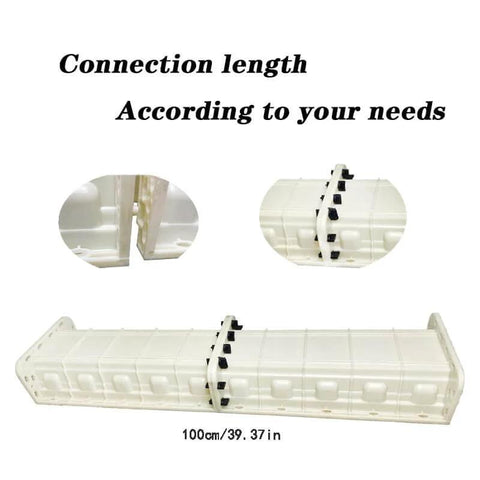 2 Pack Precast Baluster Rail Concrete Molds For Balcony Railings With Roman Column Style 19.68 Inch Long Plastic Garden Cement Molds