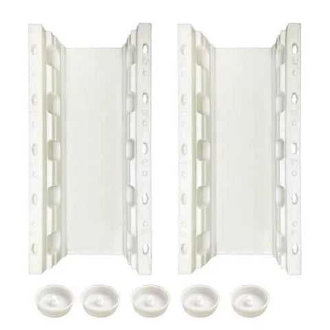 2 Pack Precast Baluster Rail Concrete Molds For Balcony Railings With Roman Column Style 19.68 Inch Long Plastic Garden Cement Molds