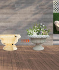 Large Concrete Planter Mold For DIY Garden Projects Durable ABS Plastic Urn Pedestal Mold 14.96 By 10.24 Inches in use