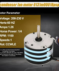 Heavy Duty 0.25 HP Condenser Fan Motor Replacement For Amana Goodman HVAC Units Direct Replacement YDK 180S62823 03