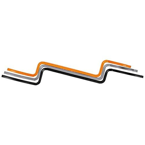 Conduit Locknut Wrench Set With Opposing Offset Bends For Tight Spaces One Half Inch, Three Quarter Inch, And One Inch Sizes Three Piece
