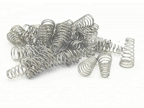 Conical Compression Springs Set Metal Tapered Springs Silver Tone 10x6x19mm 30 Pieces Built Tough for DIY Projects Electronics