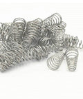 Conical Compression Springs Set Metal Tapered Springs Silver Tone 10x6x19mm 30 Pieces for DIY Projects and Gear Repair