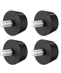 Conical Rubber Mounts 38 x 20mm Vibration Isolators and Shock Absorbers with M10 x 20mm Threaded Studs Set of 4