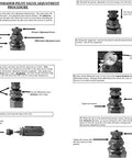 Diagram of Half Inch NPT All-In-One Combination Pilot Valve Unloader Valve And Check Valve with adjustment procedure.