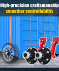 Container Wheel Kit With 6-Lug Axles And Heavy Duty Ratchet Tie Downs for Moving 20 to 40-Foot Shipping Containers
