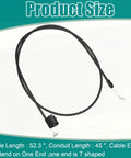 Restore precise mowing control with this premium control stop cable for 20 and 22 inch walk behind mowers, includes Z Bend and T shaped ends.