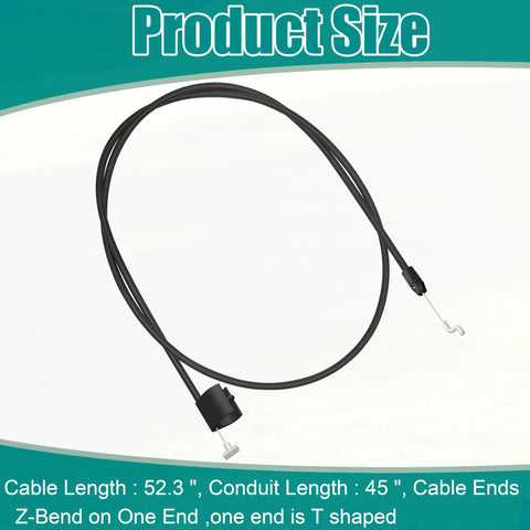 Restore precise mowing control with this premium control stop cable for 20 and 22 inch walk behind mowers, includes Z Bend and T shaped ends.