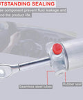 Convertible Top Hydraulic Lift Arm Pair for Ford Mustang and Cobra 1999 2004 with seamless steel tubes and rubber seal.