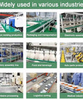 PVC Conveyor Belt Material For Industrial Packing Machines Replacement Belt For Transport Conveyors And Conveyor Table 0.3 Inch Thick widely used in various industries including food, electronics, and logistics.