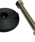 Conveyor Leveler With Articulating Feet For Rock Solid Alignment And Easy Adjustable Positioning With Durable Polyamide Footplates And Stainless Steel Spindles Three Quarter To Ten Rexnord Series 133 636882 showing footplate and spindle